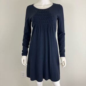Boden Blue Long Sleeve Sweater Dress